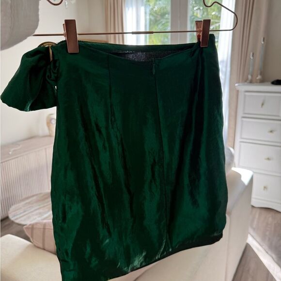 House of Harlow × REVOLVE Bobbi Skirt Emerald S green skirt - Picture 8 of 9
